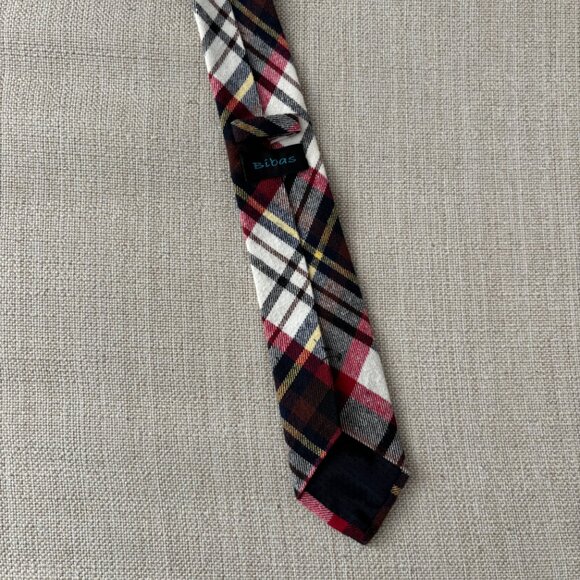 Bibas Plaid Tie - Picture 2 of 3